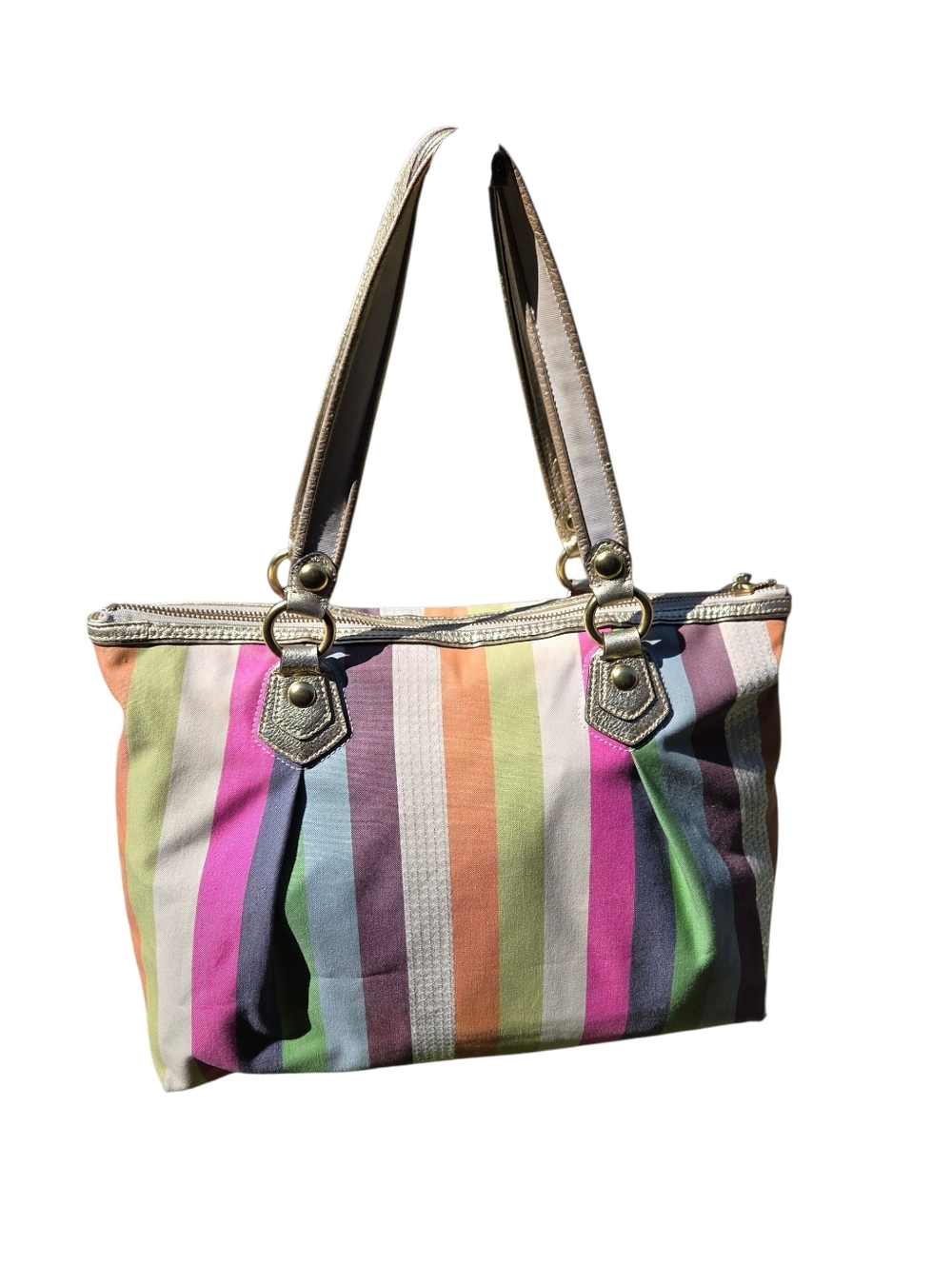 Coach Poppy Legacy Tote Rare - Picture 5 of 5
